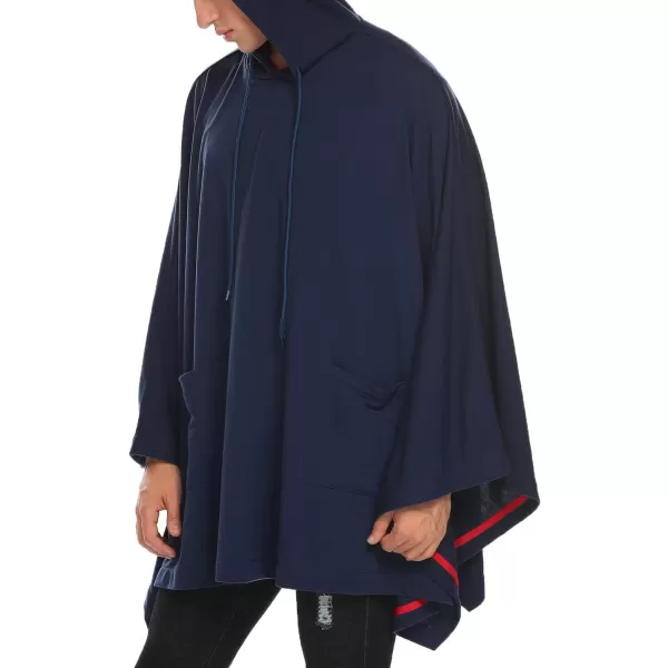 COOFANDY Unisex Casual Hooded Poncho Cape Cloak Fashion Coat Hoodie Pullover with Pocket
