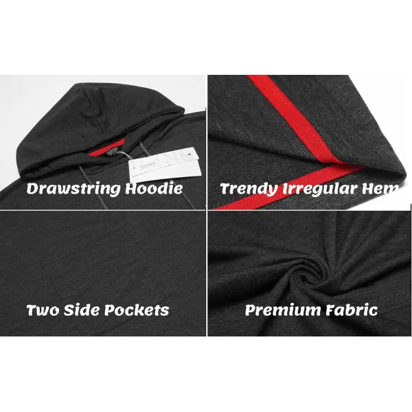 COOFANDY Unisex Casual Hooded Poncho Cape Cloak Fashion Coat Hoodie Pullover with Pocket
