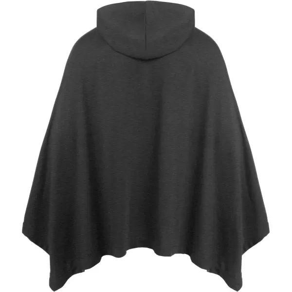 COOFANDY Unisex Casual Hooded Poncho Cape Cloak Fashion Coat Hoodie Pullover with Pocket
