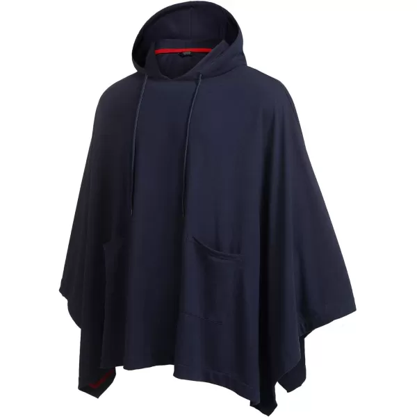 COOFANDY Unisex Casual Hooded Poncho Cape Cloak Fashion Coat Hoodie Pullover with Pocket