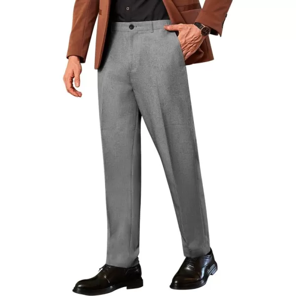 COOFANDY Men Classic Fit Dress Pant Casual Flat Front Pant Expandable Waist Suit Pant