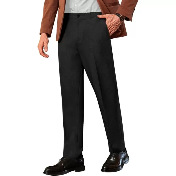 COOFANDY Men Classic Fit Dress Pant Casual Flat Front Pant Expandable Waist Suit Pant