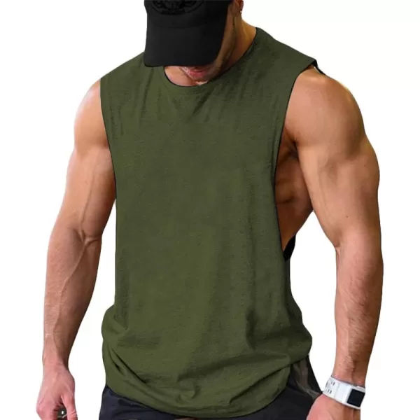 COOFANDY Men Workout Tank Top 2 Pack Gym Bodybuilding Sleeveless Muscle T Shirts)