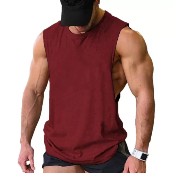 COOFANDY Men Workout Tank Top 2 Pack Gym Bodybuilding Sleeveless Muscle T Shirts)