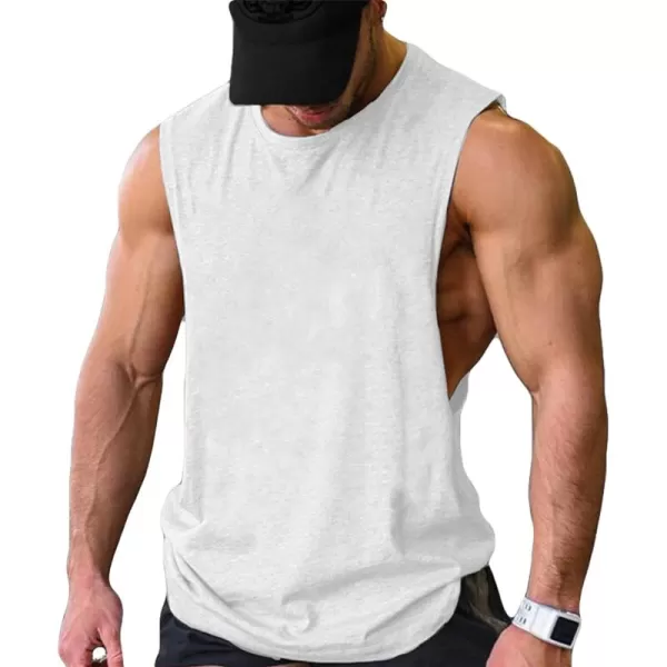COOFANDY Men Workout Tank Top 2 Pack Gym Bodybuilding Sleeveless Muscle T Shirts)