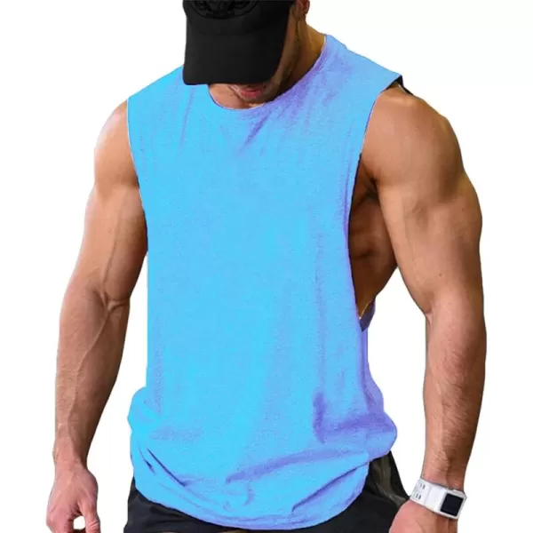 COOFANDY Men Workout Tank Top 2 Pack Gym Bodybuilding Sleeveless Muscle T Shirts)