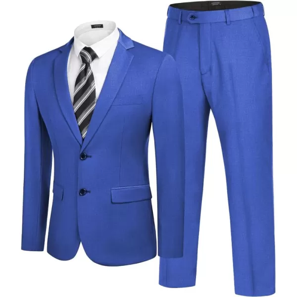 COOFANDY Men's 2 Piece Suits Classic Fit 2 Button Dress Suits Tuxedo Jacket Blazer for Wedding Business Dinner Prom