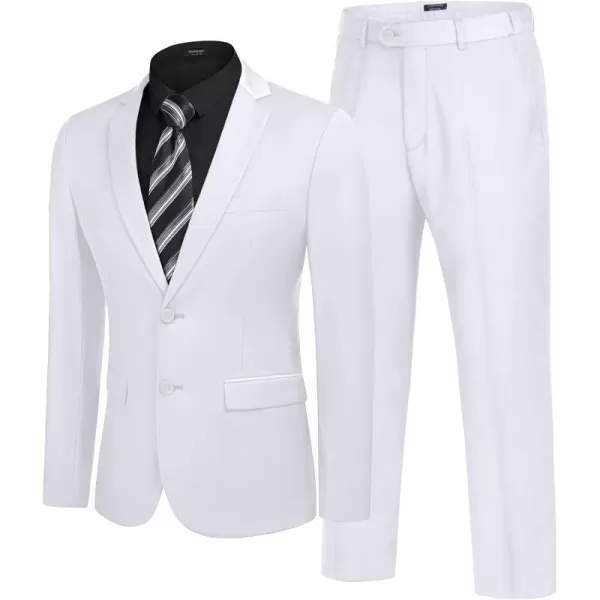 COOFANDY Men's 2 Piece Suits Classic Fit 2 Button Dress Suits Tuxedo Jacket Blazer for Wedding Business Dinner Prom