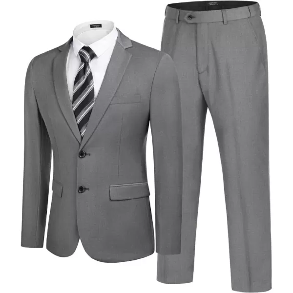 COOFANDY Men's 2 Piece Suits Classic Fit 2 Button Dress Suits Tuxedo Jacket Blazer for Wedding Business Dinner Prom