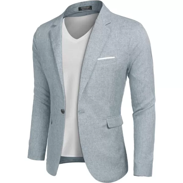 COOFANDY Men's Blazer Casual Sport Coats Slim Fit One Button Suit Jacket Lightweight Sports Jacket