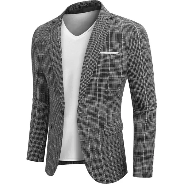 COOFANDY Men's Blazer Casual Sport Coats Slim Fit One Button Suit Jacket Lightweight Sports Jacket