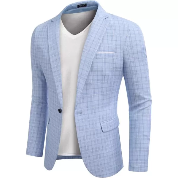 COOFANDY Men's Blazer Casual Sport Coats Slim Fit One Button Suit Jacket Lightweight Sports Jacket