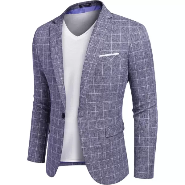 COOFANDY Men's Blazer Casual Sport Coats Slim Fit One Button Suit Jacket Lightweight Sports Jacket