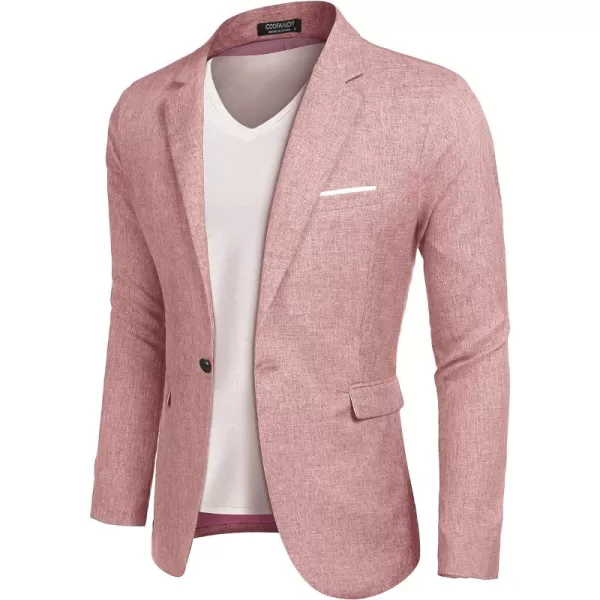 COOFANDY Men's Blazer Casual Sport Coats Slim Fit One Button Suit Jacket Lightweight Sports Jacket