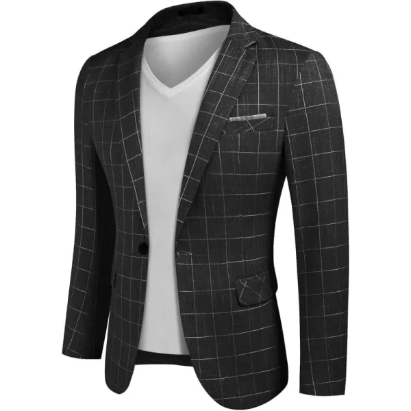 COOFANDY Men's Blazer Casual Sport Coats Slim Fit One Button Suit Jacket Lightweight Sports Jacket
