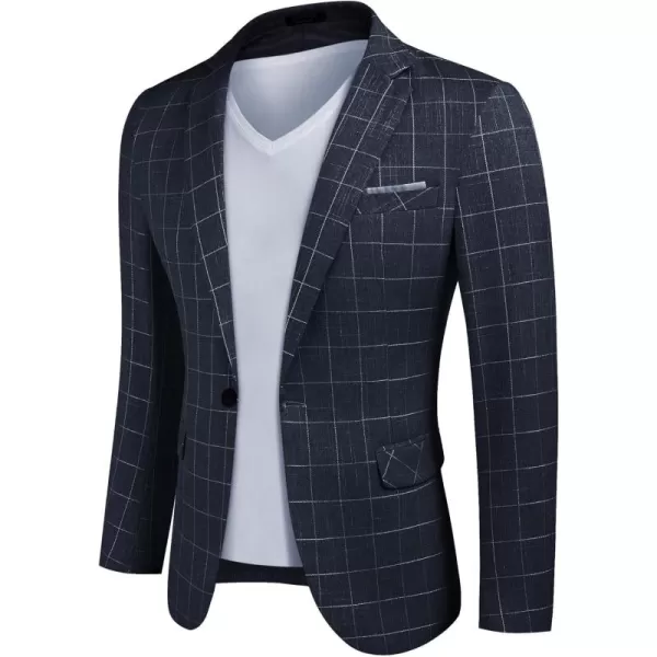 COOFANDY Men's Blazer Casual Sport Coats Slim Fit One Button Suit Jacket Lightweight Sports Jacket