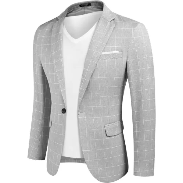 COOFANDY Men's Blazer Casual Sport Coats Slim Fit One Button Suit Jacket Lightweight Sports Jacket