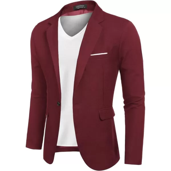 COOFANDY Men's Blazer Casual Sport Coats Slim Fit One Button Suit Jacket Lightweight Sports Jacket