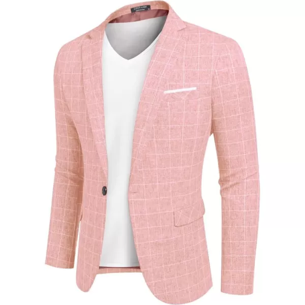 COOFANDY Men's Blazer Casual Sport Coats Slim Fit One Button Suit Jacket Lightweight Sports Jacket