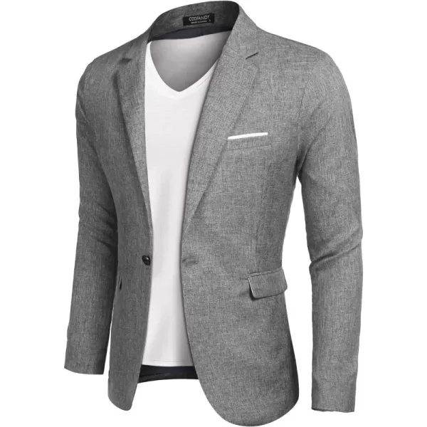 COOFANDY Men's Blazer Casual Sport Coats Slim Fit One Button Suit Jacket Lightweight Sports Jacket