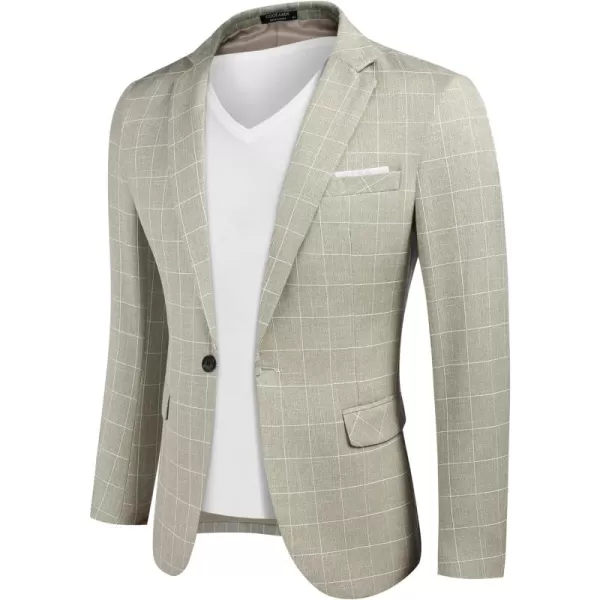 COOFANDY Men's Blazer Casual Sport Coats Slim Fit One Button Suit Jacket Lightweight Sports Jacket