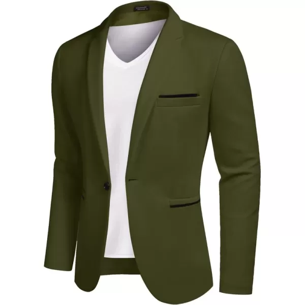 COOFANDY Men's Casual Blazer Jacket Slim Fit Sports Coat Business Suit Jackets One Button