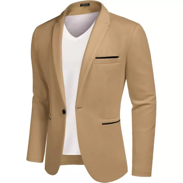 COOFANDY Men's Casual Blazer Jacket Slim Fit Sports Coat Business Suit Jackets One Button