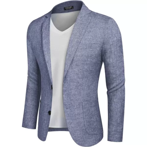 COOFANDY Mens Casual Blazer Sport Coat Slim Fit Two Button Suit Jackets Lightweight Business Sports Jacket