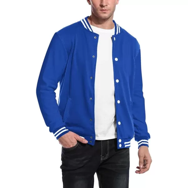 COOFANDY Men's Fashion Varsity Jacket Causal Slim Fit Cotton Letterman Baseball Bomber Jackets