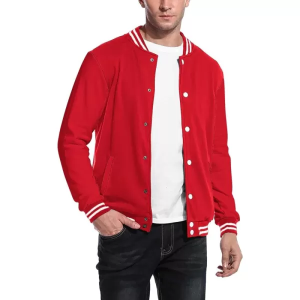 COOFANDY Men's Fashion Varsity Jacket Causal Slim Fit Cotton Letterman Baseball Bomber Jackets