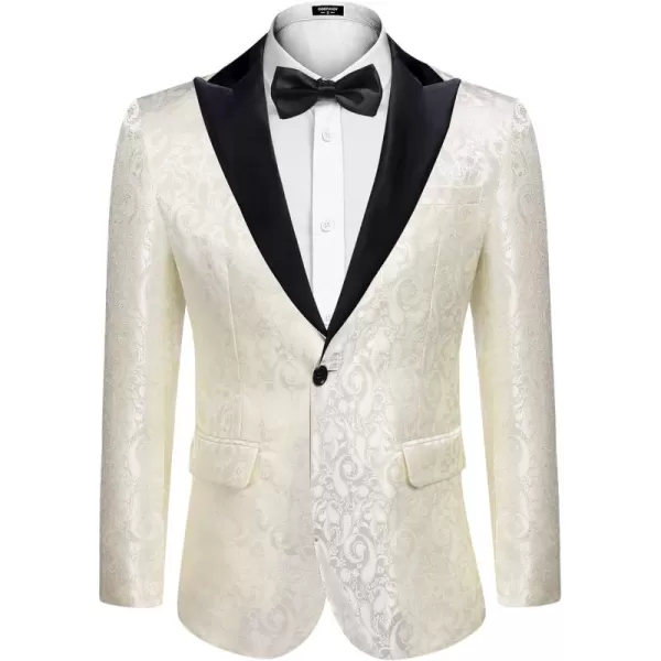 COOFANDY Mens Floral Blazer Suit Jacket Dinner Party Prom Wedding Stylish Tuxedo