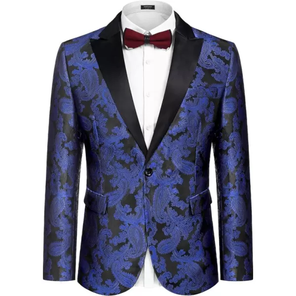 COOFANDY Men's Floral Paisley Formal Tuxedo Suit Jacket Dress Dinner Party Prom Weeding Blazer