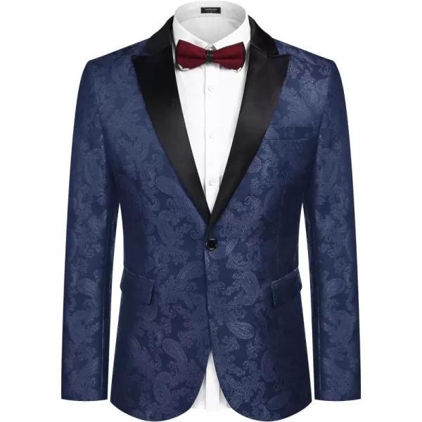 COOFANDY Men's Floral Paisley Formal Tuxedo Suit Jacket Dress Dinner Party Prom Weeding Blazer