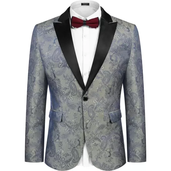 COOFANDY Men's Floral Paisley Formal Tuxedo Suit Jacket Dress Dinner Party Prom Weeding Blazer