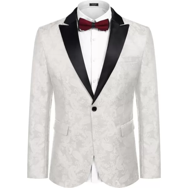COOFANDY Men's Floral Paisley Formal Tuxedo Suit Jacket Dress Dinner Party Prom Weeding Blazer