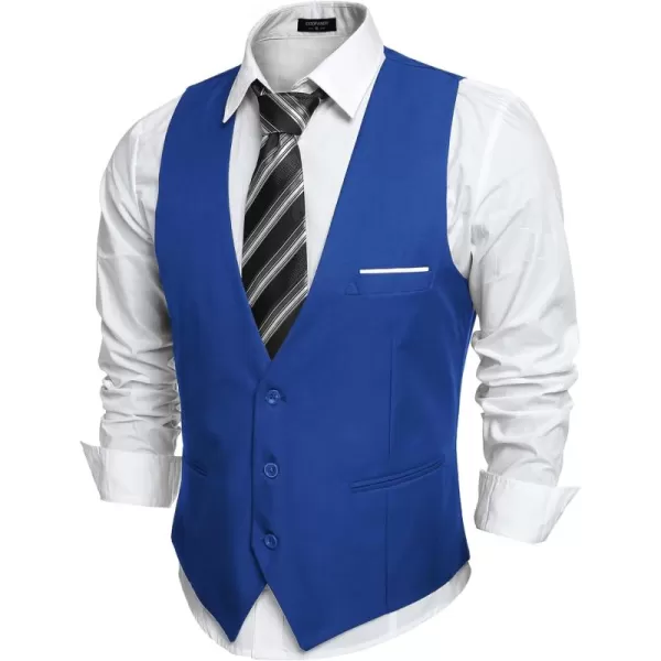 COOFANDY Men's Formal Suit Vest Slim Fit Casual Business Dress Waistcoat Vest