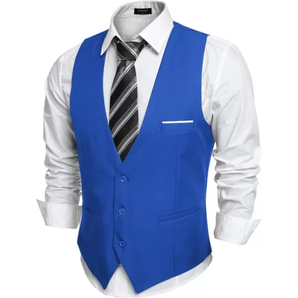 COOFANDY Men's Formal Suit Vest Slim Fit Casual Business Dress Waistcoat Vest
