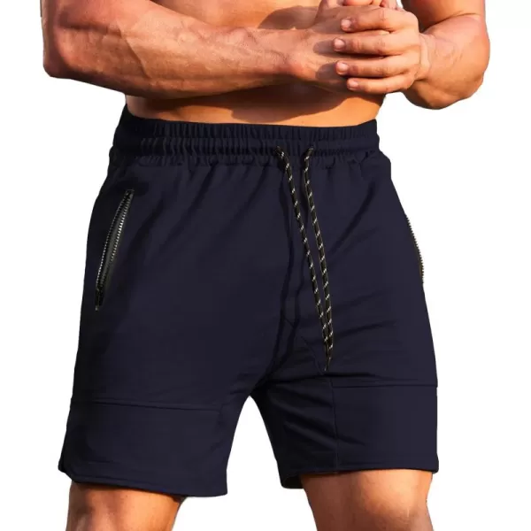 COOFANDY Men's Gym Workout Shorts Athletic Training Shorts Fitted Weightlifting Bodybuilding Shorts with Zipper Pockets