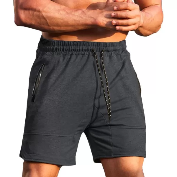 COOFANDY Men's Gym Workout Shorts Athletic Training Shorts Fitted Weightlifting Bodybuilding Shorts with Zipper Pockets