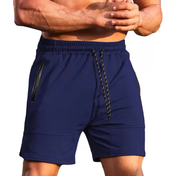 COOFANDY Men's Gym Workout Shorts Athletic Training Shorts Fitted Weightlifting Bodybuilding Shorts with Zipper Pockets