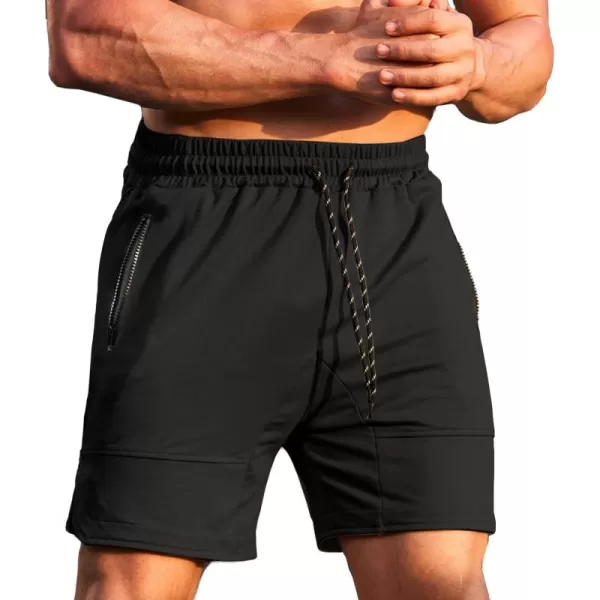 COOFANDY Men's Gym Workout Shorts Athletic Training Shorts Fitted Weightlifting Bodybuilding Shorts with Zipper Pockets