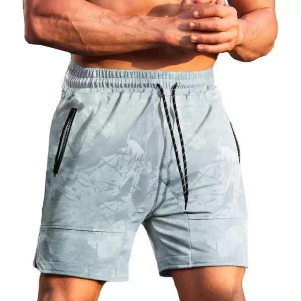 COOFANDY Men's Gym Workout Shorts Athletic Training Shorts Fitted Weightlifting Bodybuilding Shorts with Zipper Pockets