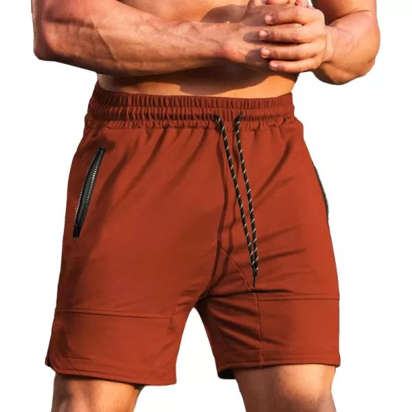 COOFANDY Men's Gym Workout Shorts Athletic Training Shorts Fitted Weightlifting Bodybuilding Shorts with Zipper Pockets