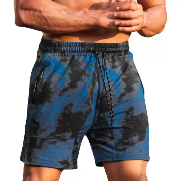COOFANDY Men's Gym Workout Shorts Athletic Training Shorts Fitted Weightlifting Bodybuilding Shorts with Zipper Pockets
