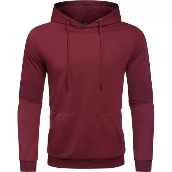 COOFANDY Men's Hooded Sweatshirts Casual Lightweight Hoodie Long Sleeve Athletic Sweatshirts with Pocket