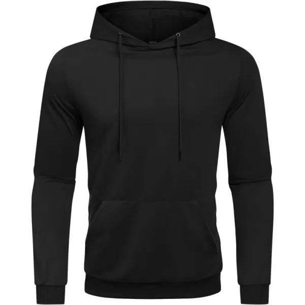 COOFANDY Men's Hooded Sweatshirts Casual Lightweight Hoodie Long Sleeve Athletic Sweatshirts with Pocket