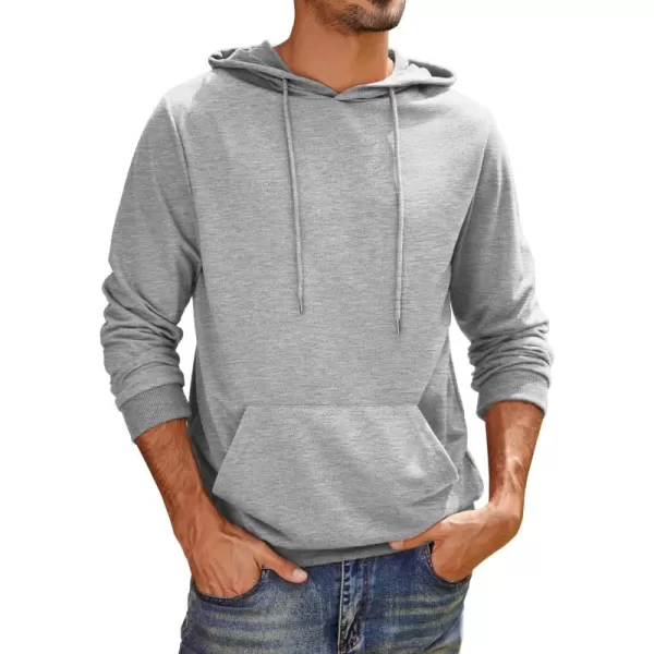 COOFANDY Men's Hooded Sweatshirts Casual Lightweight Hoodie Long Sleeve Athletic Sweatshirts with Pocket