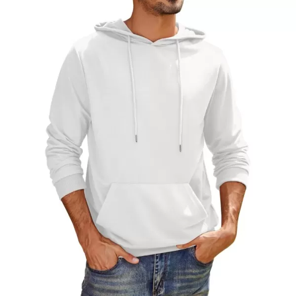 COOFANDY Men's Hooded Sweatshirts Casual Lightweight Hoodie Long Sleeve Athletic Sweatshirts with Pocket