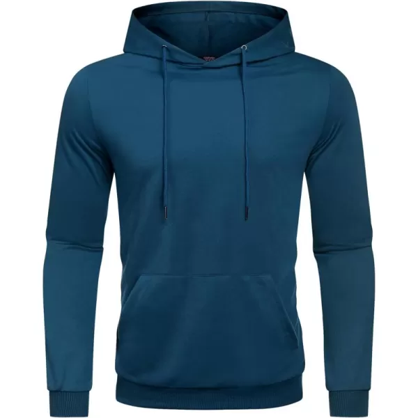 COOFANDY Men's Hooded Sweatshirts Casual Lightweight Hoodie Long Sleeve Athletic Sweatshirts with Pocket
