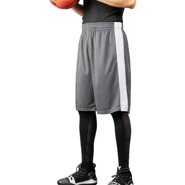 COOFANDY Mens Long Basketball Shorts Gym Athletic Workut Mesh Shorts with Pockets